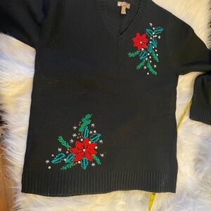 Black christmas sweater
